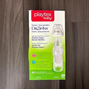 Playtex Baby Drop-ins Liners 50 For Baby Nurser Bottles 8-10 Oz